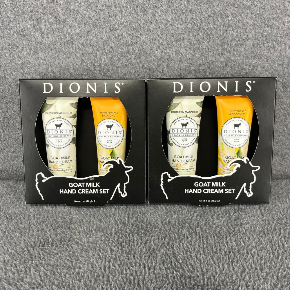 2x Dionis Goat Milk Hand Cream Set 1 oz 2pkโ Magnolia Honeysuckle Coconut